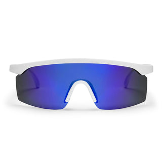 CHPO LELLE SUNGLASSES (WHITE/BLUE MIRROR)