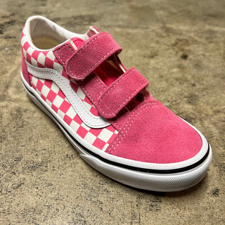 VANS YOUTH OLD SKOOL V (CHECKERBOARD/PINK)