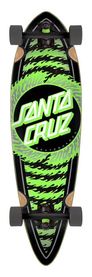 SANTA CRUZ FLAME RINGED DOT CRUZER COMPLETE (9.2 X 33)