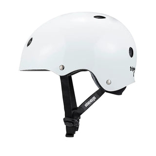 TRIPLE 8 DEEP COVER HELMET WHITE GLOSSY