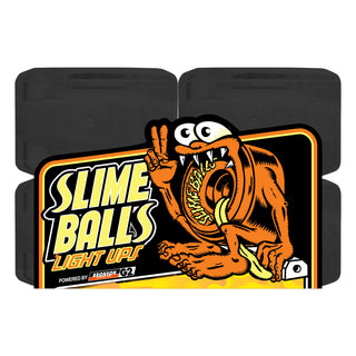SLIME BALLS FLAME LIGHT UPS OG SLIME BLACK WHEELS (66MM/78A))