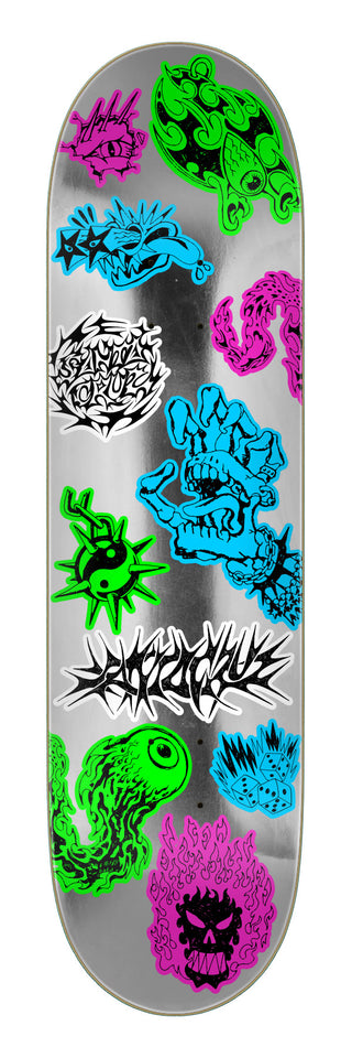 SANTA CRUZ SCRIBBLE FLASH FEELBASE DECK (8.0)