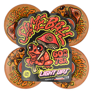 SLIME BALLS FROG TRIPS LIGHT UPS OG SLIME RED GLITTER WHEELS (60MM/78A)