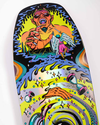 SANTA CRUZ DELFINO PINBALL VISION DECK (9.14)