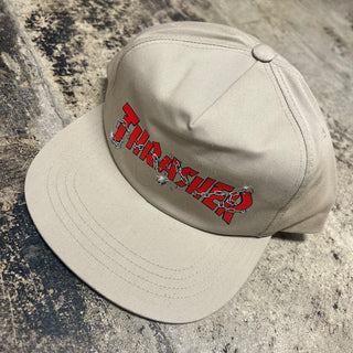 THRASHER CHAINS BY DANIEL SHEPPARD SNAPBACK HAT (KHAKI)