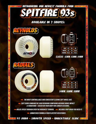 SPITFIRE F4 93 RADIALS NATURAL WHEELS (54MM/93A)