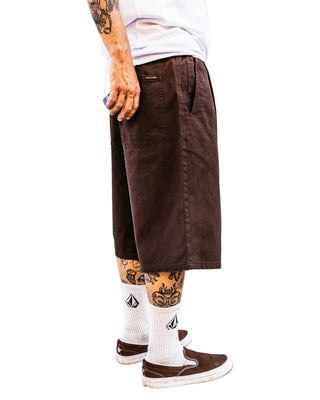 VOLCOM CHILLOW PLEAT ELASTIC WAIST SHORTS