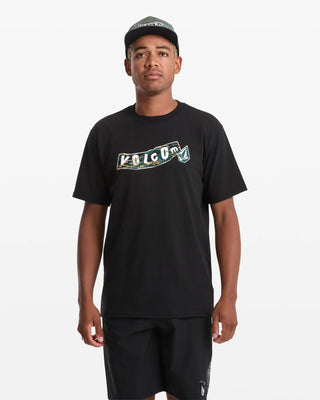 VOLCOM FA PARILLO SHORT SLEEVE TSHIRT (BLACK)