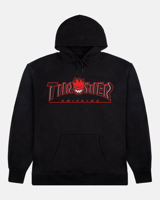 THRASHER X SPITFIRE BIG HEAD OUTLINE HOODIE