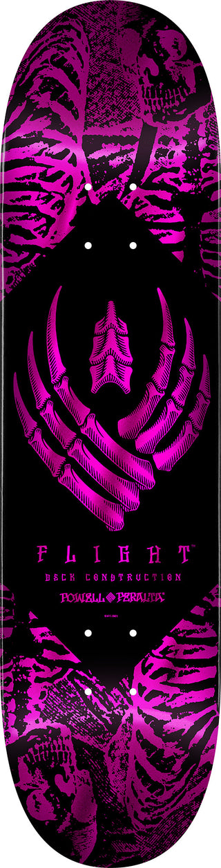 POWELL PERALTA FLIGHT SKELETON PINK FOIL DECK (8.0)