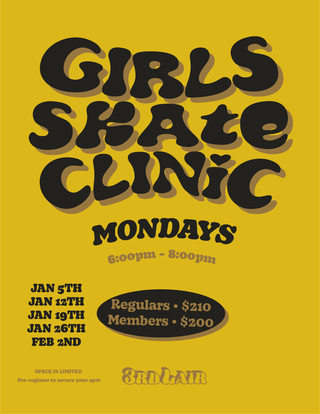 2026 GIRLS SKATEBOARD CLINIC SESSION #1