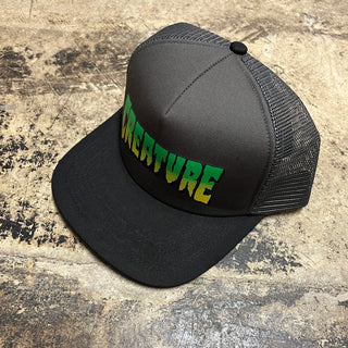 CREATURE LOGO MESH TRUCKER HAT CHAR/BLACK