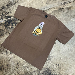 APRIL THE DOGS TEE (WASHED BROWN)