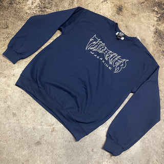 THRASHER METAL CREWNECK SWEATSHIRT (NAVY)