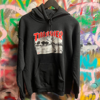 THRASHER JAKE DISH HOODIE BLACK