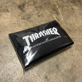 THRASHER MAG VELCRO WALLET (BLACK)