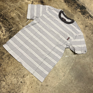 INDEPENDENT HACHURE STRIPED TSHIRT (GREY)