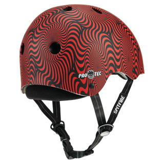 PRO TEC LOW PRO HELMET - SPITFIRE SIGNATURE RED SWIRL