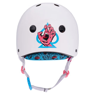 PRO TEC LOW PRO HELMET - SANTA CRUZ WHITE GLOSS