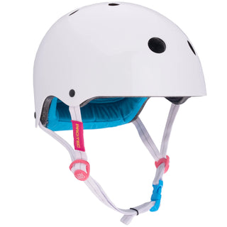 PRO TEC LOW PRO HELMET - SANTA CRUZ WHITE GLOSS