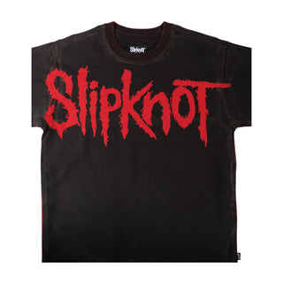 WELCOME X SLIPKNOT BARCODE OVERPRINT TEE (BLACK/RED)