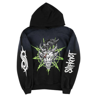 WELCOME X SLIPKNOT RAVENOUS SUN FADE HOODIE (BLACK FADE)