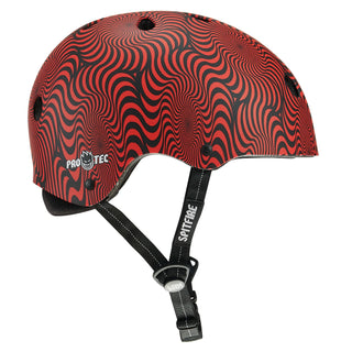 PRO TEC LOW PRO HELMET - SPITFIRE SIGNATURE RED SWIRL