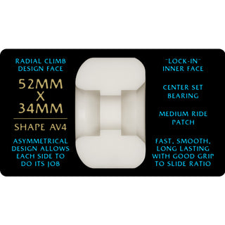 POWELL PERALTA NANO RAT AV4 ASYMMETRICAL WHEELS (52MM/97A)