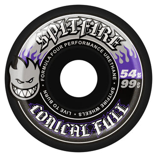 SPITFIRE F4 CONICAL FULL BLACK WHEELS (54MM / 99D)