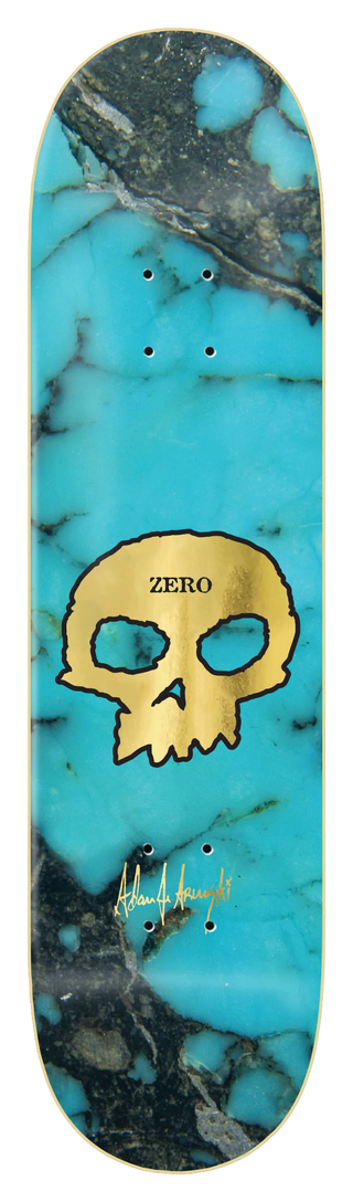 ZERO ARUNSKI TURQUOISE SKULL DECK 8.25